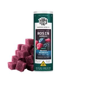 Modern Herb Co. Live Rosin Gummies: Mixed Berries (Indica), 30ct