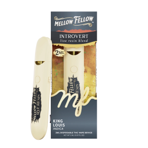 Mellow Fellow Introvert Blend 2ml Live Resin Disposable Vape - King Louis (Indica)