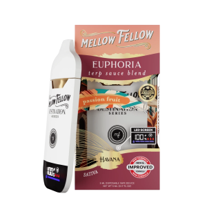 Mellow Fellow Euphoria Blend - Terp Sauce 5ml Disposable Vape - Passion Fruit (Sativa)