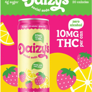 Daizy's Social Soda - 10 MG THC - Strawberry Lemonade - 4 Pack