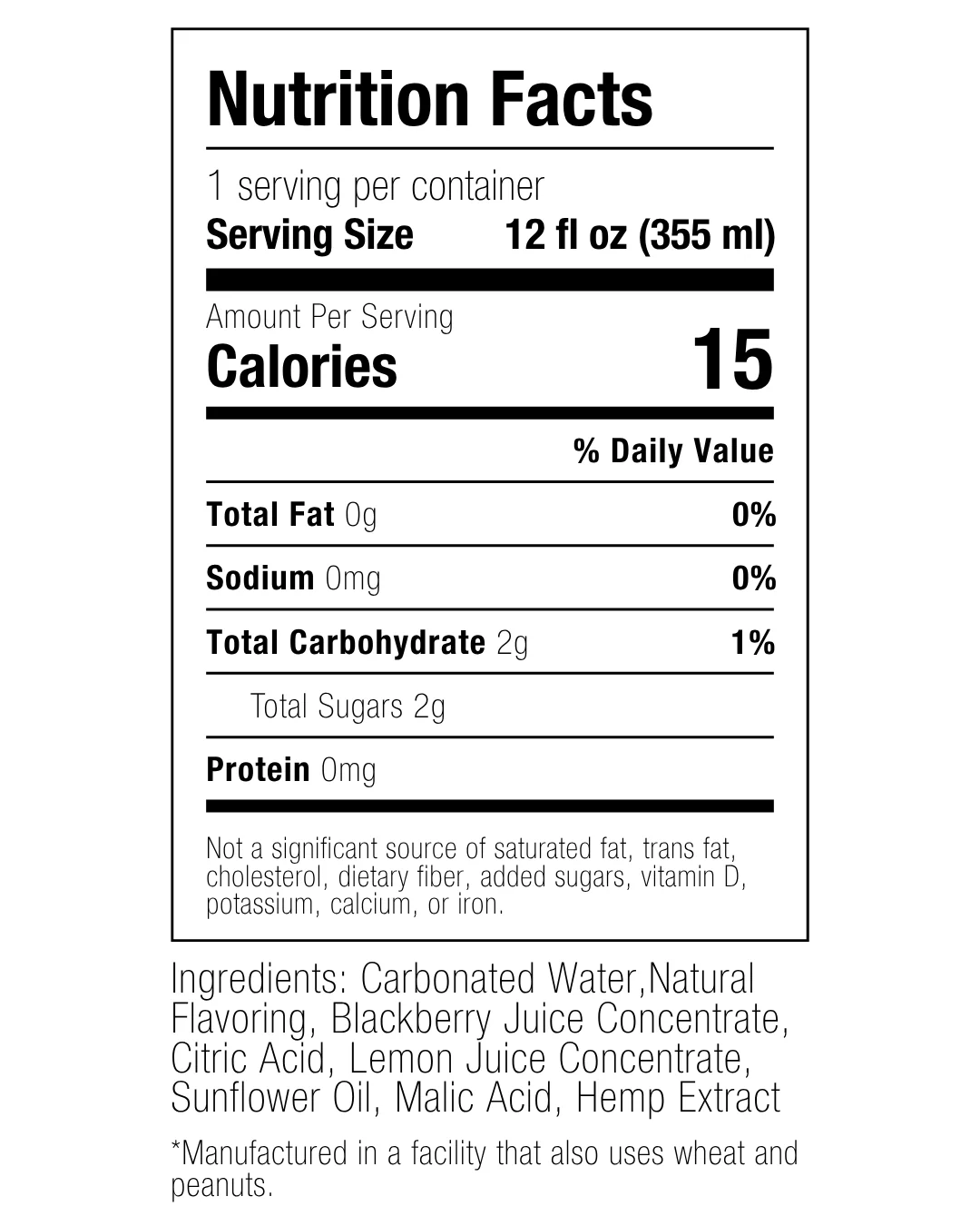 WYLD THC Sparkling Water 10 MG - Blackberry Lemon - 4 Pack - Image 2