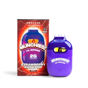 Munchies 2G LIL Ripper THCP Smacked Vape - Strawberry Kush Pop (Sativa)